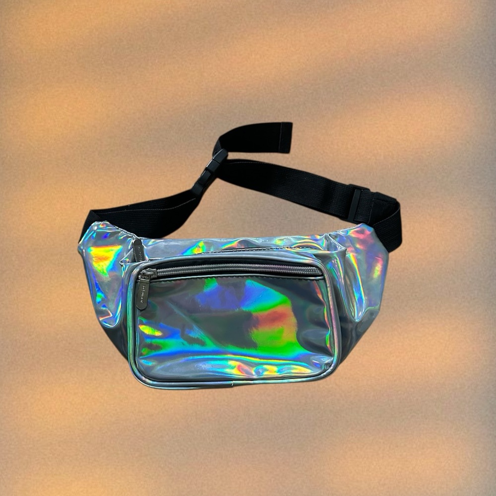 Holographic Silver Fanny Pack